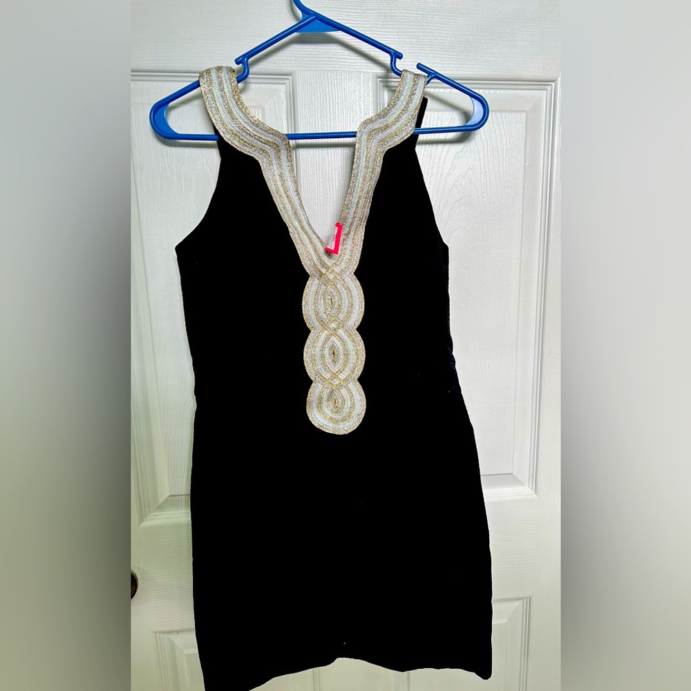 NWT Lilly Pulitzer Black Dress Women Size 2